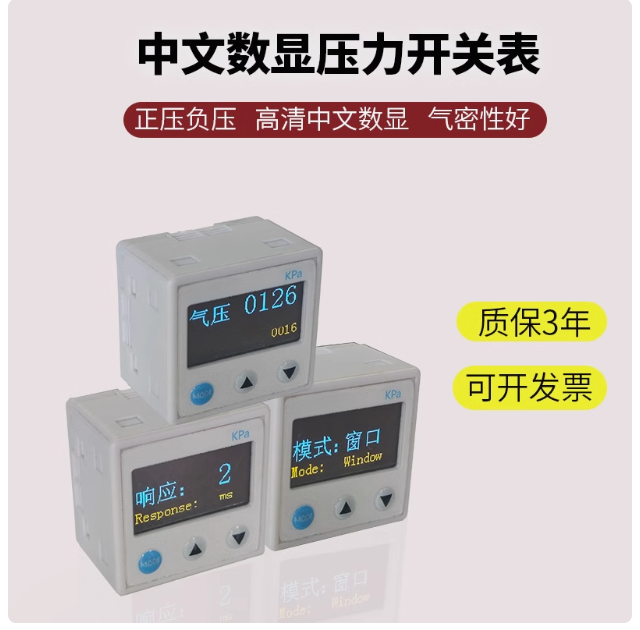 中文數(shù)顯真空壓力傳感器DP101